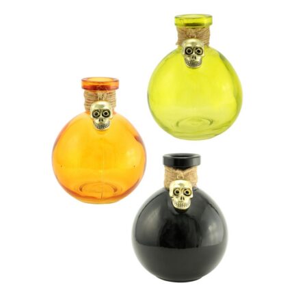 Halloween Inspired Glass Bottle Decorations