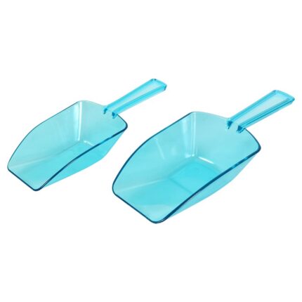 Light Blue Plastic Scoop Sets, 6x3x1-in.