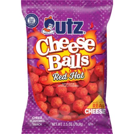 Utz Cheese Balls - Red Hot Cheddar, 2.5-oz. Bags