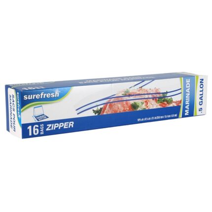 Surefresh Double Zipper Marinade Bag, 16-ct. 10x6x3.5 in.