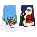 African American Santa Claus Kitchen Towel, 1-ct.
