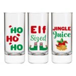 Assorted Christmas Shot Glass, 2.5 oz., 1-ct.