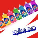 Ajax Ultra Liquid Dish Soap Citrus Scent and Salt, Cuts Grease and Stains, 12.4 Oz. Bottle - Image 14