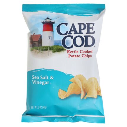 Cape Cod Sea Salt and Vinegar Kettle Potato Chips, 2-oz. Bag