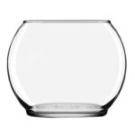 Clear Round Glass Floral Vase, 5-in. - Image 2