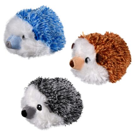 Fuzzy Plush Hedgehogs, 3.875x4.875 in.