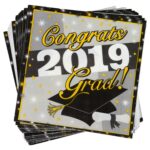 Graduation 2019 Paper Party Napkins, 13x13-in. - Image 2