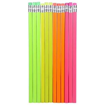 Jot Brightly-Colored #2 Wooden Pencils, 12-ct. Packs
