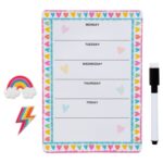Peace and Love Themed Dry Erase Boards, 10x6-in.