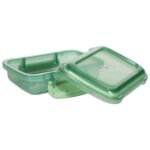 Plastic Rectangular Snack Containers with Lock-Top Lids, 2-ct., 3.3x3.1x4.5 in. - Image 5