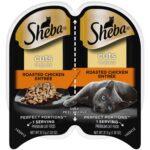 Sheba Wet Cat Food Cuts in Gravy Roasted Chicken Entrée, Twin-Pack Trays