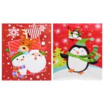 Voila Large Whimsical Christmas Gift Bags, 12x10x4.5 in. - Image 4