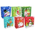 Voila Large Whimsical Christmas Gift Bags, 12x10x4.5 in. - Image 5